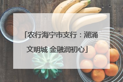 农行海宁市支行：潮涌文明城 金融润初心